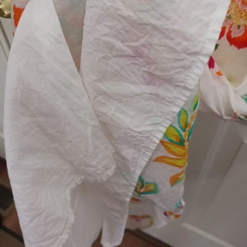 Girls Gap Size 12 Summer Floral Lined Tank Dress‎ White